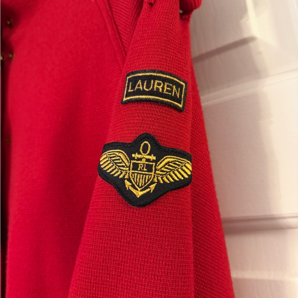 Vintage Ralph Lauren Red Thinsulate Bomber Jacket